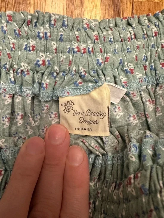 Vera Bradley “Green Mist” Floral Quilted Jacket and Skirt - Picture 6 of 6